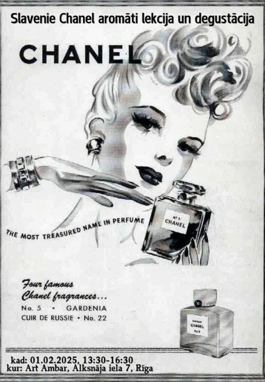 Vintage Chanel aromas. Lekcija un degustācija.