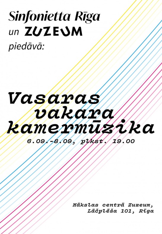 Vasaras vakara kamermūzika mākslas centrā Zuzeum