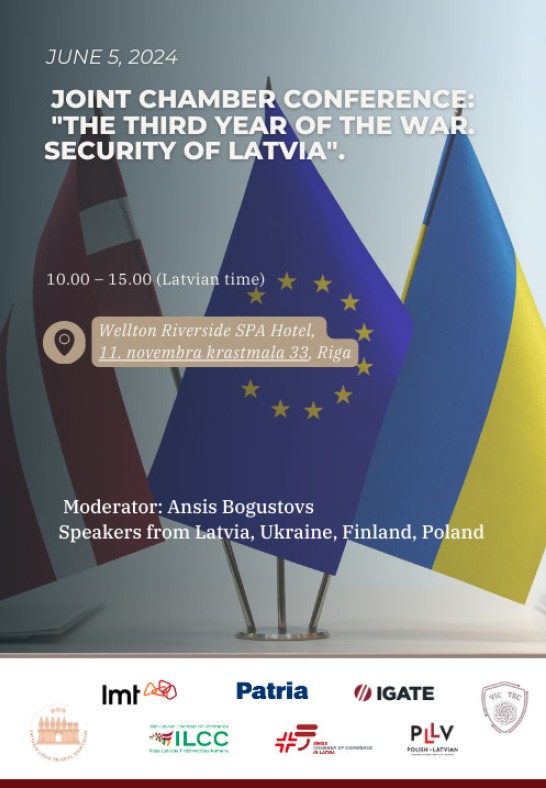 Joint Chamber Conference: 'The Third Year of the War. Security of Latvia'.