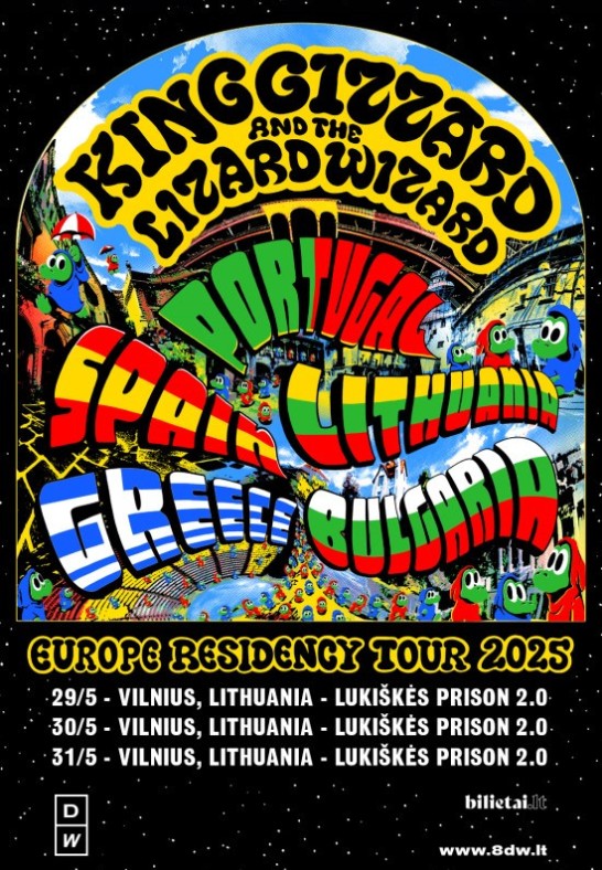 King Gizzard & The Lizard Wizard: Residency Tour 2025 - Vilnius